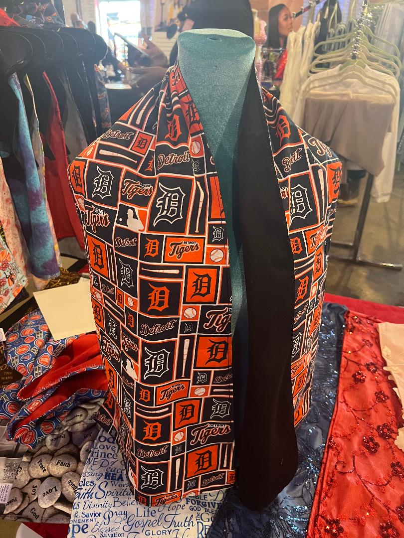 Custom, team pride MLB Detroit Tigers Retro fabric